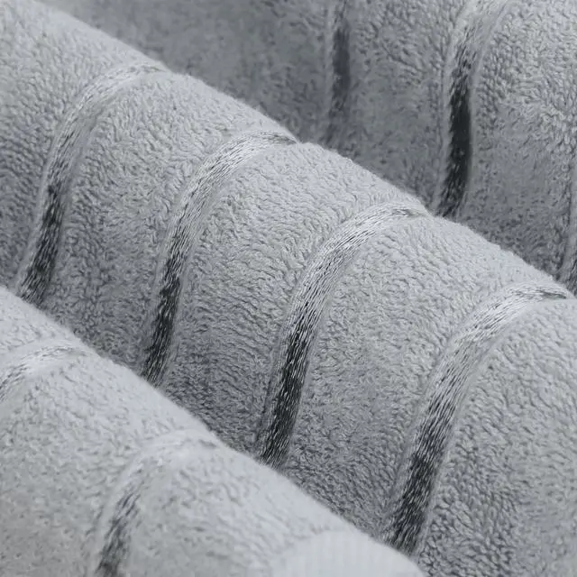 Alt view image 2 of 7 - 4 Pack Premium Viscose Oversized Bath Towels Set, Ring Spun Cotton, 27 by 54 Inches, Highly Absorbent, Quick Drying Shower Towels for Bathroom, Spa, Hotel and Gym, Cool Grey