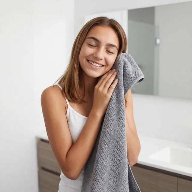 Alt view image 7 of 7 - Microfiber Bath Towels Set of 4, 31 x 63 Inch Extra Large Bath Towel Set, Super Soft & Highly Absorbent, Quick Dry Lightweight Towels for Bathroom, Gym, Spa, Pool & Travel, Gray
