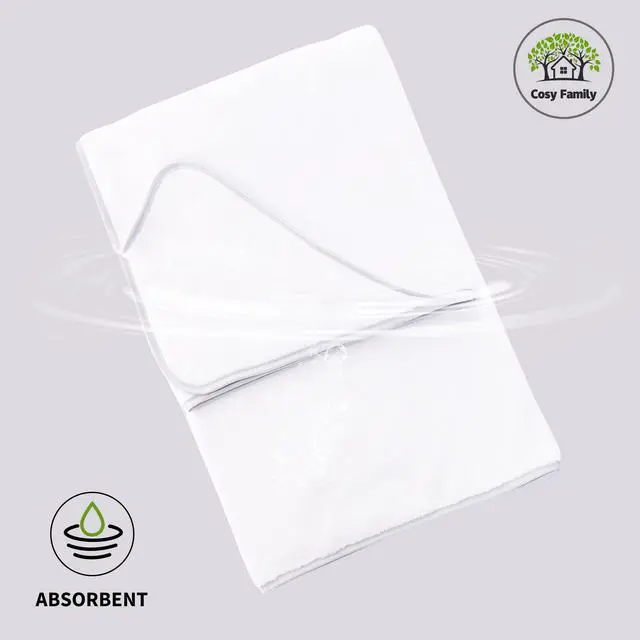 Alt view image 6 of 7 - Microfiber 4 Pack Bath Towel Set, Lightweight and Quick Drying, Ultra Soft Highly Absorbent Towels for Bathroom, Gym, Hotel, Beach and Spa (White)