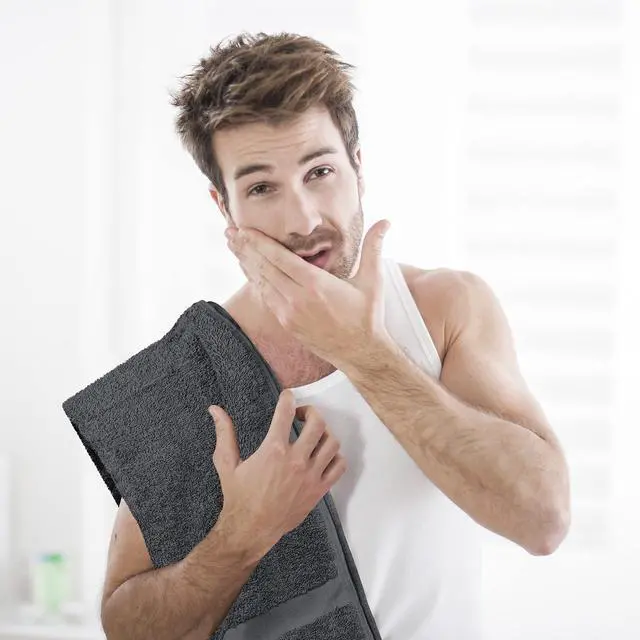 Alt view image 5 of 6 - Salon Towels, Pack of 12, 16x27 in, 100% Cotton, Grey | Highly Absorbent Lightweight Cotton Salon Towels for Hand, Gym & Beauty Care - Soft, Ideal for Spa & Home Hair Care