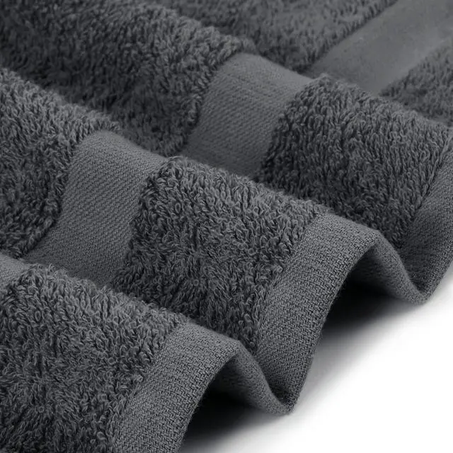 Alt view image 4 of 6 - Salon Towels, Pack of 12, 16x27 in, 100% Cotton, Grey | Highly Absorbent Lightweight Cotton Salon Towels for Hand, Gym & Beauty Care - Soft, Ideal for Spa & Home Hair Care