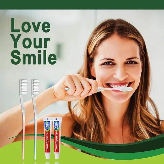 Alt view image 4 of 7 - 30 pcs Disposable Toothbrushes with Toothpaste Individually Wrapped | Bulk Toothbrush and Toothpaste 10g for Homeless, Shelter, AirBnb, Hotel, 2 Colors