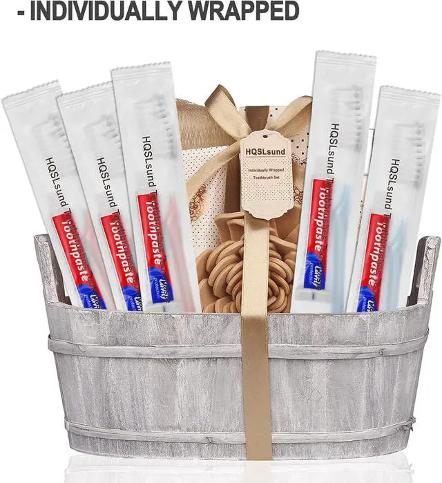 Alt view image 5 of 7 - 30 pcs Disposable Toothbrushes with Toothpaste Individually Wrapped | Bulk Toothbrush and Toothpaste 10g for Homeless, Shelter, AirBnb, Hotel, 2 Colors