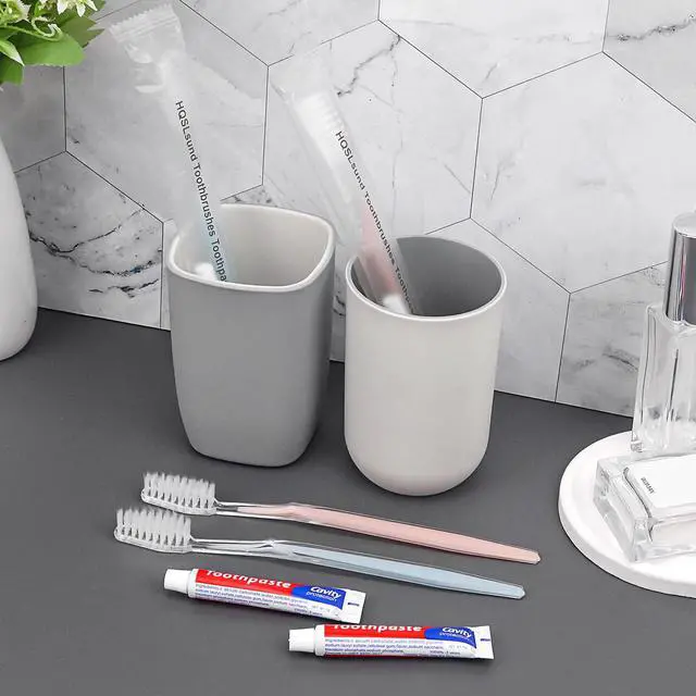 Alt view image 7 of 7 - 30 pcs Disposable Toothbrushes with Toothpaste Individually Wrapped | Bulk Toothbrush and Toothpaste 10g for Homeless, Shelter, AirBnb, Hotel, 2 Colors