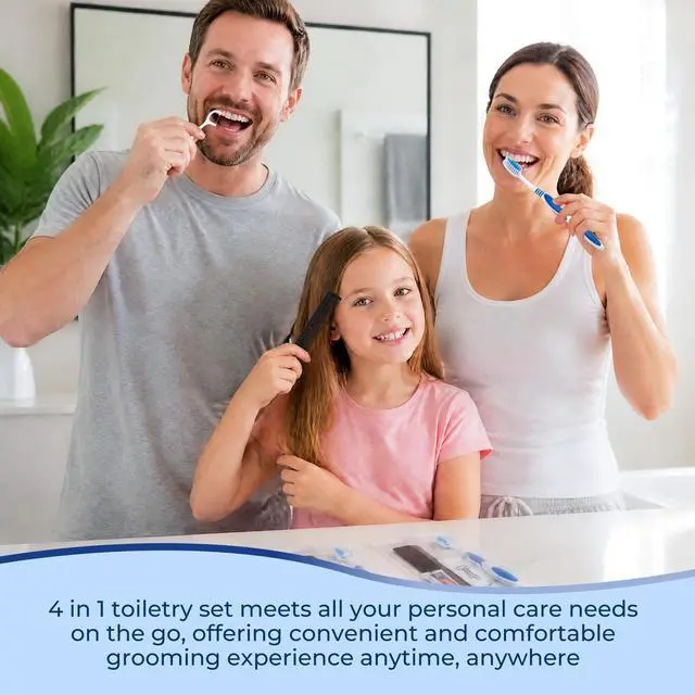 Alt view image 2 of 7 - Travel Toothbrush with Toothpaste, Independent Packaging (30-Pack) | Hygiene Kit Bulk with Disposable Toothbrush, 10g Mini Toothbrush, Floss Picks, Comb, Suitable for Travel, Family, Hotel