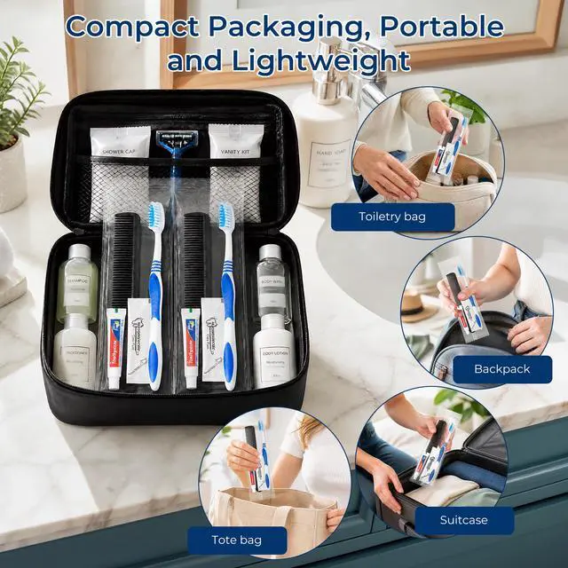 Alt view image 5 of 7 - Travel Toothbrush with Toothpaste, Independent Packaging (30-Pack) | Hygiene Kit Bulk with Disposable Toothbrush, 10g Mini Toothbrush, Floss Picks, Comb, Suitable for Travel, Family, Hotel