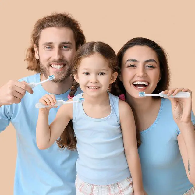 Alt view image 4 of 6 - Travel Toothbrush, Toothbrush and Toothpaste, Individually Packaged with Storage Box, Foldable Storage, is Suitable for Travel, Camping, Business Trip (PACK-50)