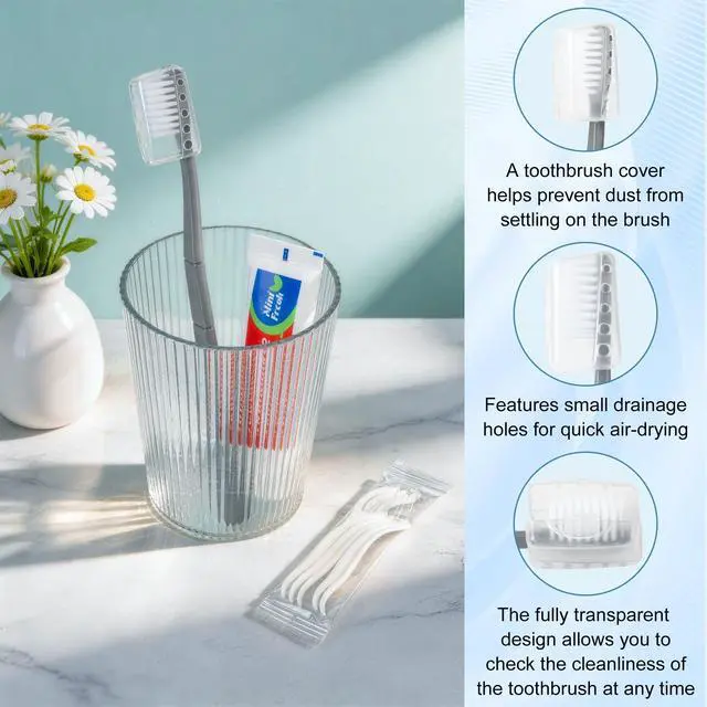 Alt view image 4 of 7 - Toothbrush and Toothpaste Set,Bulk Travel Toothbrush Kit (15-Pack) | Bulk Hygiene Kit With Floss Picks, Toothbrush Cover, Individually Packaged, Suitable For Travel, Home, And Hotels