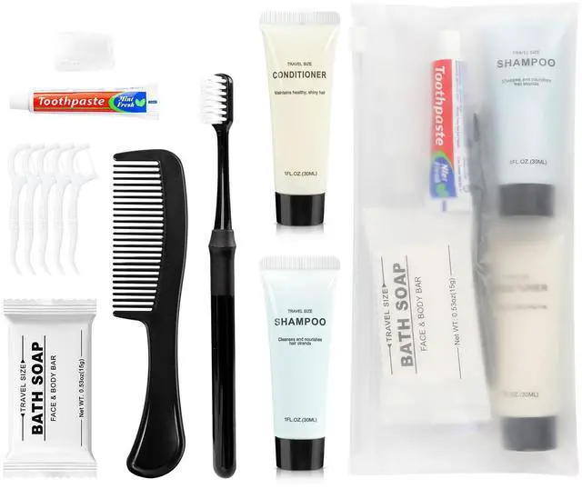 Main image of Hygiene Kit, Toothbrush and Toothpaste Travel Kit (5-Pack) | Individual Hygiene Kit, Suitable for Travel, Camping, Hotels, and Families