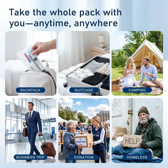 Alt view image 6 of 7 - Hygiene Kit, Toothbrush and Toothpaste Travel Kit (5-Pack) | Individual Hygiene Kit, Suitable for Travel, Camping, Hotels, and Families