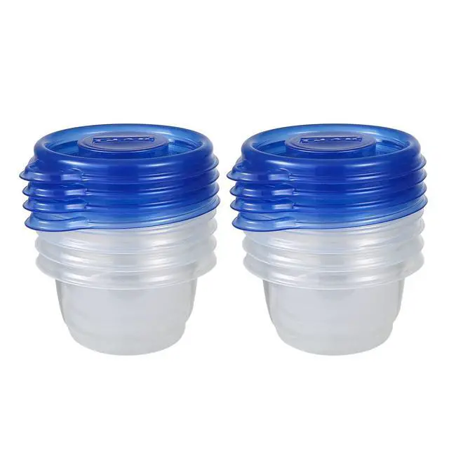 Alt view image 2 of 5 - GladWare Mini Round Food Storage Containers, 4 Oz, 8 Count | BPA-free, lock-tight seal for snacks, portion control, and on-the-go; reusable and stackable