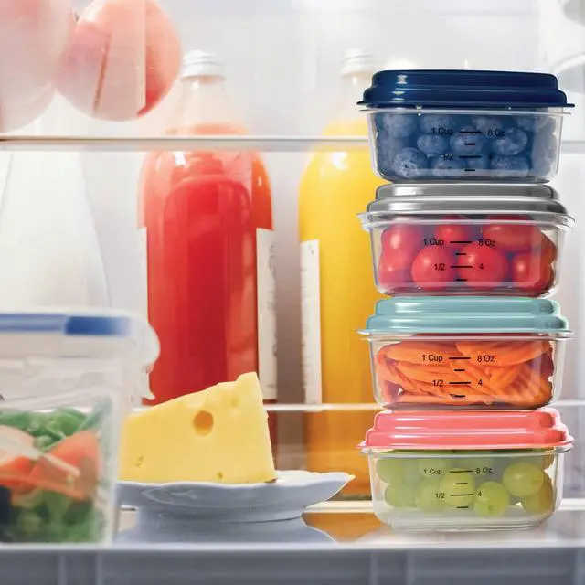 Alt view image 5 of 7 - Small Plastic Containers With Lids 8 oz, Small Snack Containers With Lids For Adults and Kids, Reusable Leakproof Dressing and Condiment Containers With Two Attachable Ice Packs