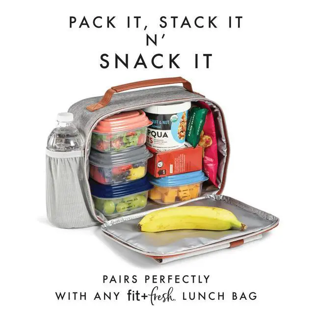 Alt view image 6 of 7 - Small Plastic Containers With Lids 8 oz, Small Snack Containers With Lids For Adults and Kids, Reusable Leakproof Dressing and Condiment Containers With Two Attachable Ice Packs