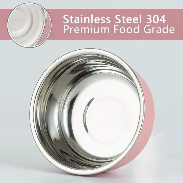Alt view image 2 of 6 - 3 Pack Stainless Steel Snack Containers with Lids, 7.5oz | Small Food Storage Dressing Containers, Reusable Metal Lunch Box Dipping Sauce Cups Set for Picnic, Leakproof & BPA Free
