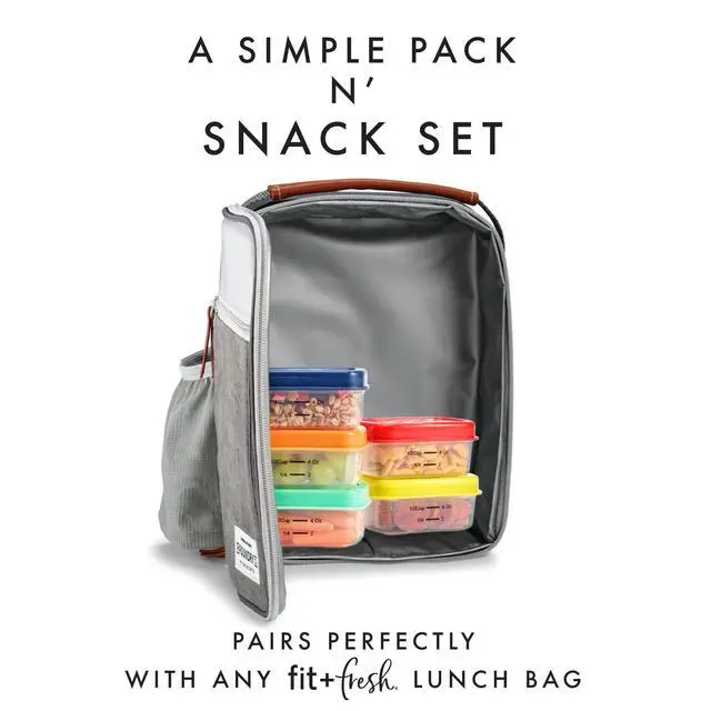 Alt view image 5 of 7 - 1/2-Cup Snack Set, Condiment & Salad Dressing Containers, Reusable & Leakproof Lunch Containers, Perfect for Insulated Lunch Bag, Lunch Box & More, 5PK, Multicolor