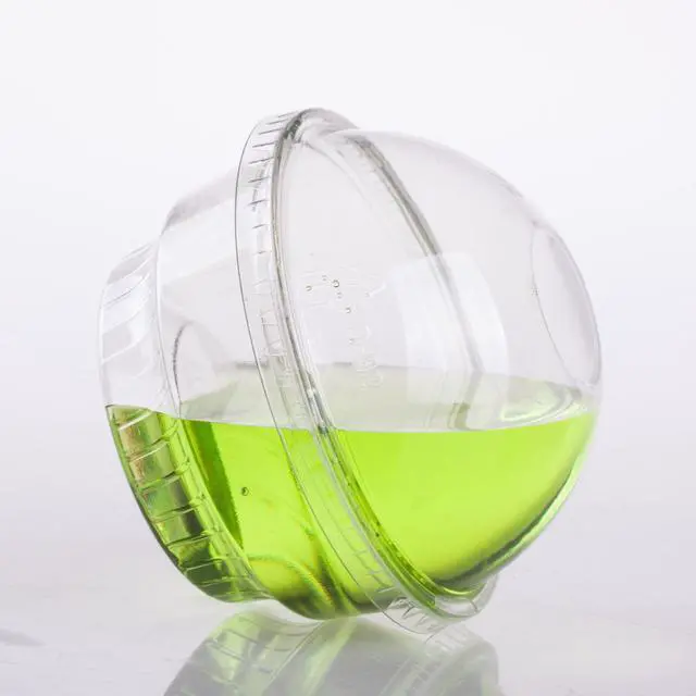 Alt view image 3 of 6 - 3.5oz-30sets Clear Plastic Cups for Ice Cream, Snack Bowl with Dome lids No Hole