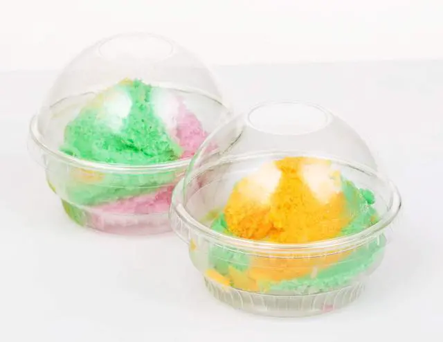 Alt view image 6 of 6 - 3.5oz-30sets Clear Plastic Cups for Ice Cream, Snack Bowl with Dome lids No Hole