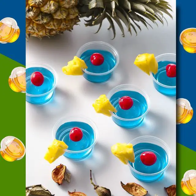 Alt view image 5 of 7 - 130 sets - 2 oz Jello Shot Cups, Small Plastic Containers with Lids, Airtight and Stackable Portion Cups, Salad Dressing Container, Dipping Sauce Cups, Condiment Cups