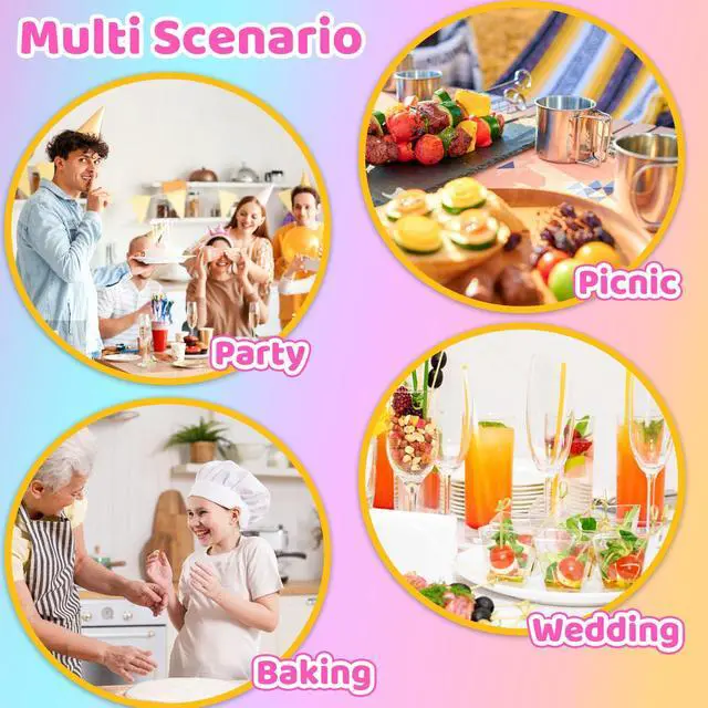 Alt view image 6 of 7 - 100 Pack 6 oz Plastic Dessert Cups,Disposable Parfait Cups with Dome Lids (No Hole),Clear Plastic Party Cups for Fruit,Ice Cream,Yogurt,Cold Drinks,Cupcake,Snack