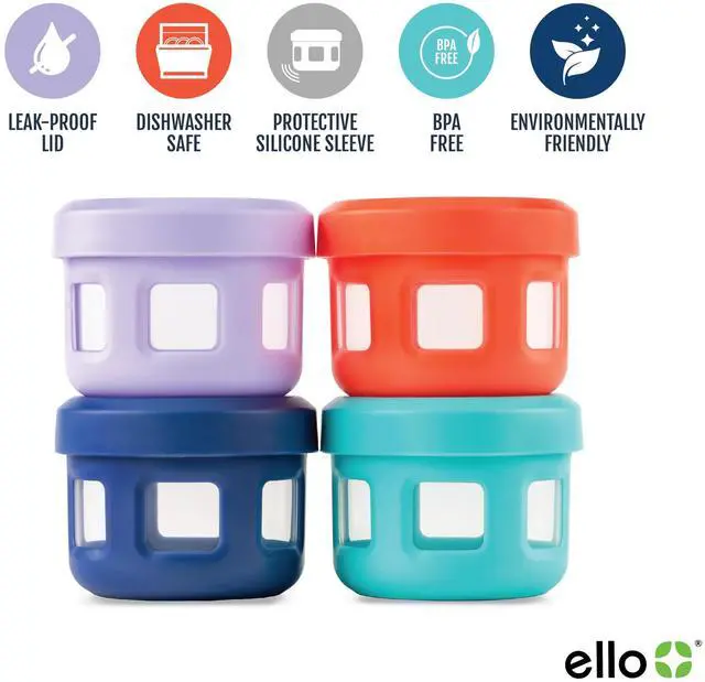 Alt view image 2 of 4 - 4oz Reusable Plastic Condiment Containers with Lids, 6 Pack, Fruit | Leakproof Condiment Jars, 6 Pack. BPA-Free, Great For Dressings, Dips, Sauces, And Lunchboxes On The Go.