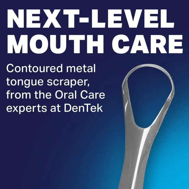 Alt view image 2 of 7 - Metal Tongue Scraper for Better Oral Health, 1 Count | Removes Bacteria, Fights Bad Breath 100% Stainless Steel, Dishwasher-Safe, Slim Design, Works Gently
