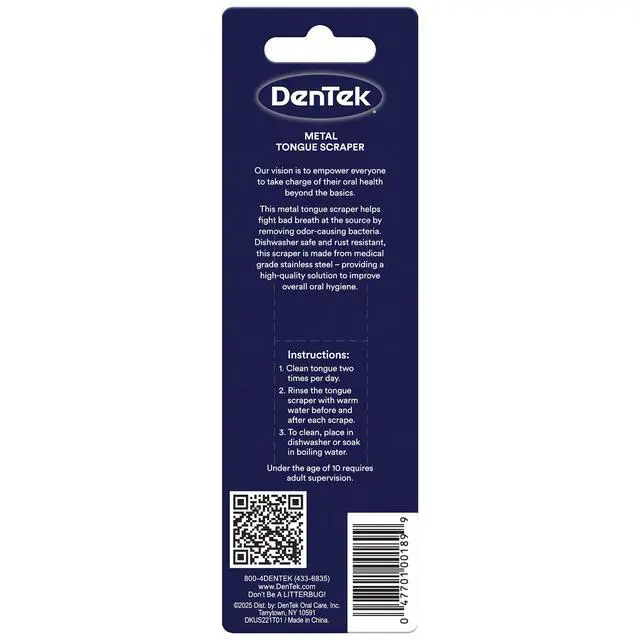 Alt view image 7 of 7 - Metal Tongue Scraper for Better Oral Health, 1 Count | Removes Bacteria, Fights Bad Breath 100% Stainless Steel, Dishwasher-Safe, Slim Design, Works Gently