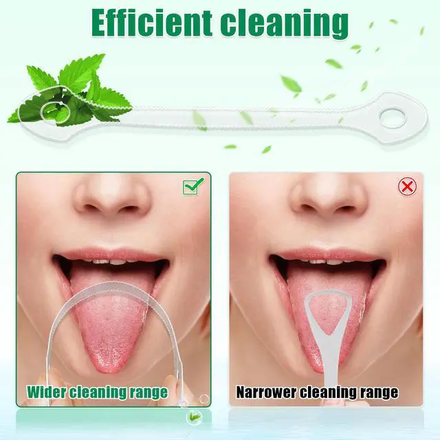 Alt view image 6 of 7 - 25 Count Disposable Tongue Scraper, Plastic Tongue Cleaner for Adults Kids | Double-sided Smooth Serrated Edge, Clean Tongue, Healthy Tongue, Promote Fresh Breath, Travel Friendly