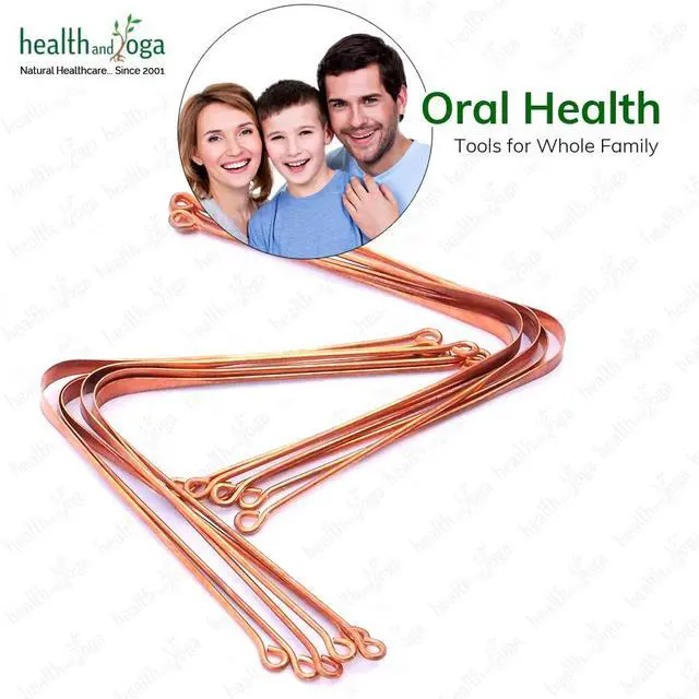 Alt view image 6 of 7 - HealthAndYoga qSwipe Lite Copper Tongue Cleaners (Pack of 12) Prevents Bad breath, Improves taste- Flexible, Curved ends provide good grip Complete Oral Care/Hygiene for Travel/Office/Home