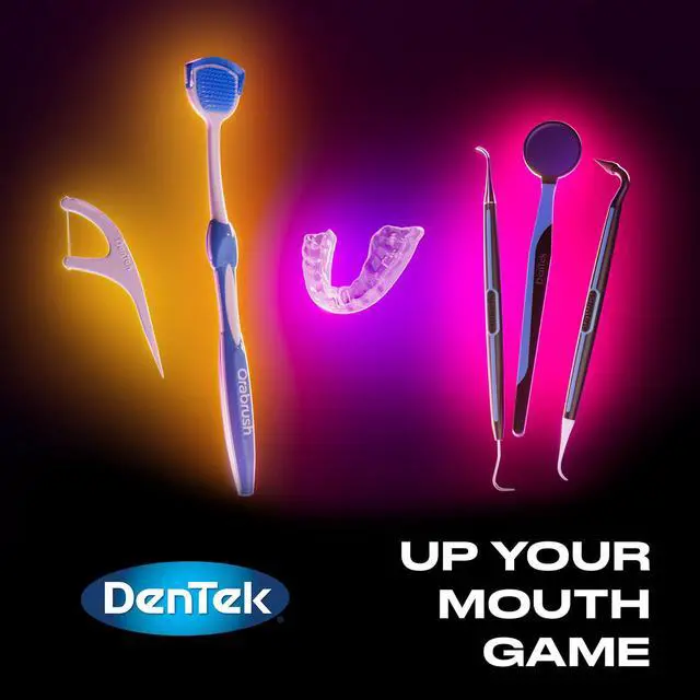 Alt view image 5 of 6 - DenTek Tongue Scraper, Gentle Tongue Cleaner Brush, 2ct | Orabrush Fresh Breath, Fights Bad Breath, BPA-Free Tongue Scraper, Reaching Where a Toothbrush Cannot