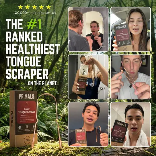 Alt view image 3 of 7 - Copper Tongue Scraper - Fresher Breath & Improved Oral Health - Natural Ayurvedic Cleaner for Daily Detox - Rust-Resistant, Eco-Friendly with Travel Cloth Pouch Included (1 Count)