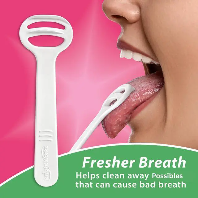 Alt view image 7 of 7 - Disposable Tongue Scrapers for Adults 96 Count, Recycled Plastic | Hygienic Tongue Cleaner for Fresh Breath Curved Design Tongue Cleaner Travel-Friendly