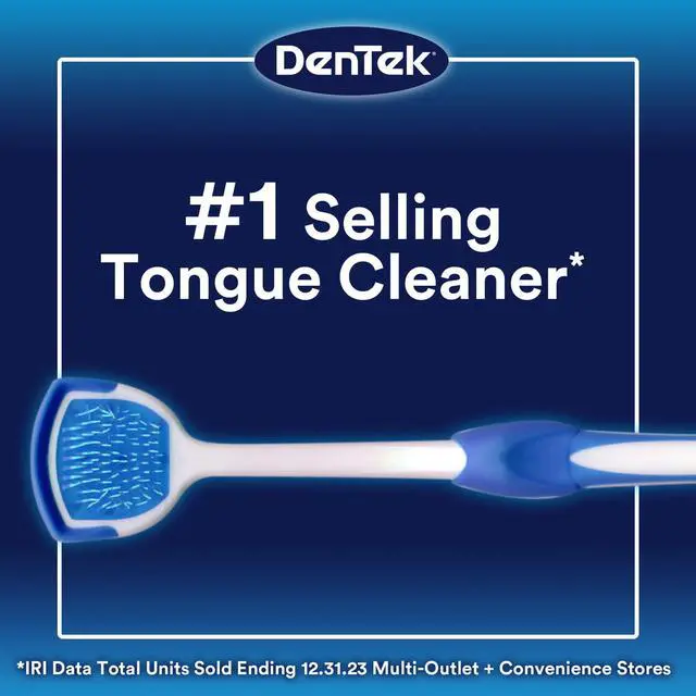 Alt view image 5 of 7 - DenTek Tongue Scraper, Gentle Tongue Cleaner Brush, 4ct | Orabrush Fresh Breath, Fights Bad Breath, BPA-Free Tongue Scraper, Reaching Where a Toothbrush Cannot