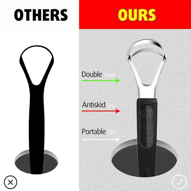 Alt view image 6 of 7 - 4 Pack Colorful Tongue Scraper Cleaner for Kids Adults | Double-Heads, Stainless Steel, Rustproof, Anti-slip Grip, Travel Case, Effectively, Remove Bad Breath, Refresh Confidence
