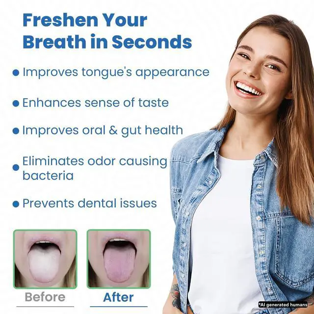Alt view image 2 of 6 - Tongue Scraper (3 pack)(Red) - 100% BPA Free - Dentist Designed for Fresh Breath - Dr. Nicks White & Healthy Easy to Use Plastic Tongue Cleaner for Adults