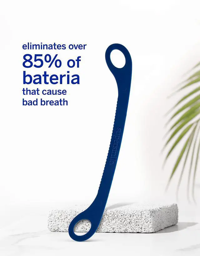 Alt view image 2 of 6 - Ripple Edge Tongue Cleaner, Reusable Scraper, 3-Pack | Removes Bacteria for Fresher Breath, Ergonomic Adult Design, Dishwasher Safe, BPA-Free, Daily Morning Routine