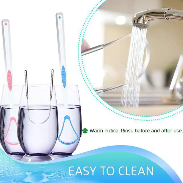 Alt view image 6 of 7 - 4PCS Tongue Scraper, Stainless Steel Tongue Cleaners, 100% BPA Free Fresher Tongue Tools, Healthy Oral Hygiene Brushes, Medical Grade Reusable Stainless Steel, Eliminate Bad Breath