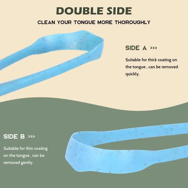 Alt view image 3 of 7 - Tongue Scraper Cleaner - BPA Free Natural Fiber - 3 Pack | 100% BPA free tongue scraper with natural fiber material for Oral Care & Hygiene. Effectively reduces bad breath. 3 pack.