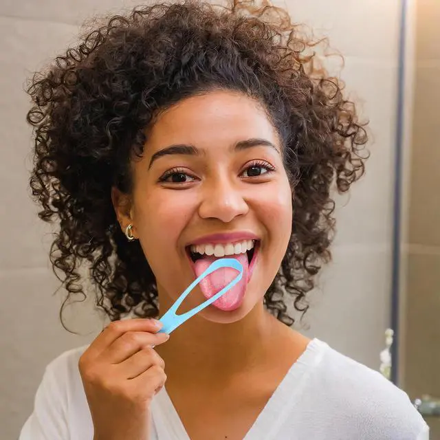 Alt view image 7 of 7 - Tongue Scraper Cleaner - BPA Free Natural Fiber - 3 Pack | 100% BPA free tongue scraper with natural fiber material for Oral Care & Hygiene. Effectively reduces bad breath. 3 pack.