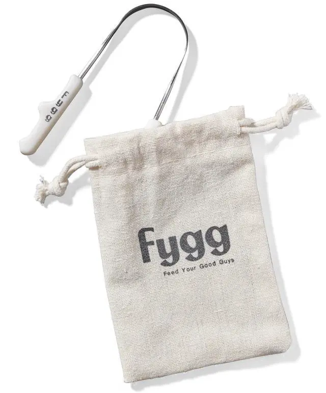 Alt view image 2 of 7 - Stainless Steel Tongue Scraper with Cotton Storage Bag, Gentle Oral Care Tool for All Ages