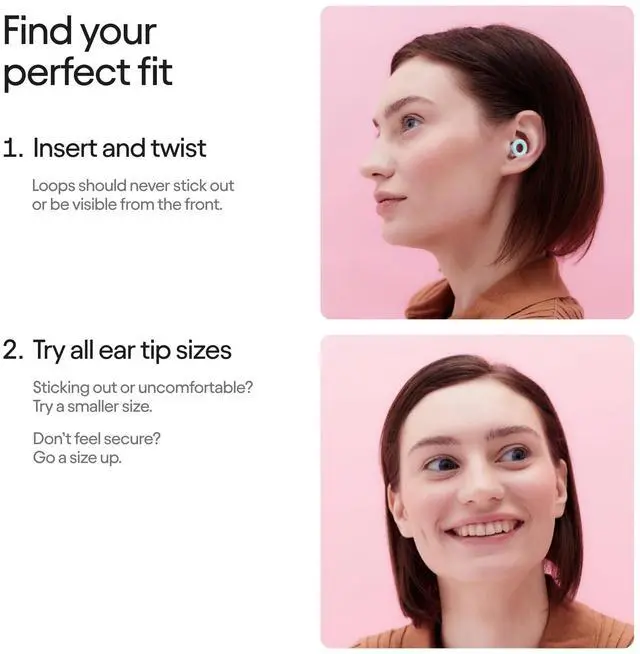 Alt view image 7 of 7 - Quiet 2 Ear Plugs - Ultra-Comfy Reusable Hearing Protection for Sleep | 24dB SNR noise reduction. Flexible, customizable fit. Reusable & washable. For deep focus, travel, noise sensitivity