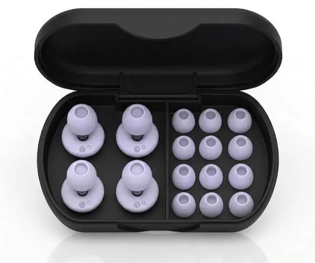 Main image of Ear Plugs for Sleeping Noise Cancelling -30dB,Reusable Ear Plugs for Sleeping,Travel,Hearing Protection Concert, 2-Pack Silicon EarPlugs with 8 Pairs EarTips for Noise Reduction (Purple)