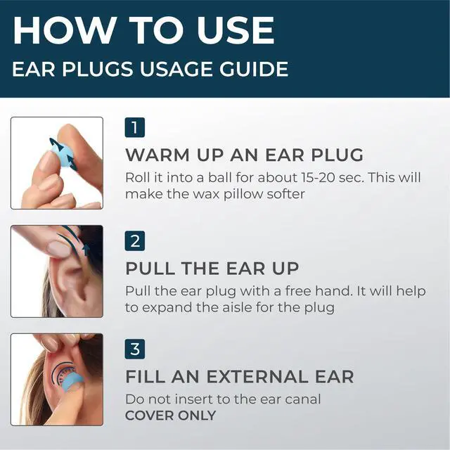 Alt view image 7 of 7 - Sleeping Ear Plugs Silicone - 30 Wax Moldable EarPlugs for Sleeping Noise Cancelling for Swimming, Sound Blocking, Color: Blue
