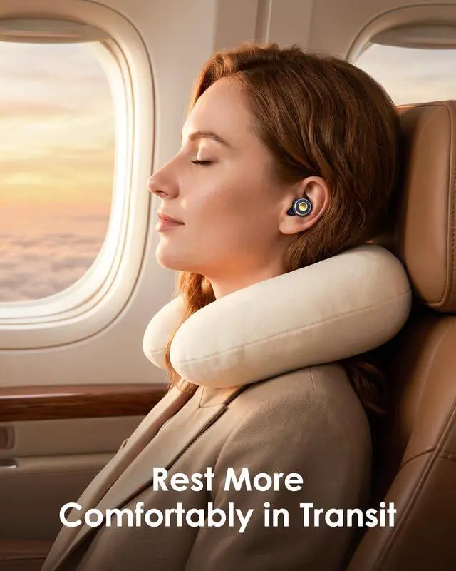 Alt view image 4 of 7 - Reusable Ear Plugs for Sleeping, Travel & Work, Up to 33dB Noise Reducing Silicone Ear Plugs with 4 Sizes, Secure Fit, Portable Snap-Closure Case for Flights, Study, Commute Reading