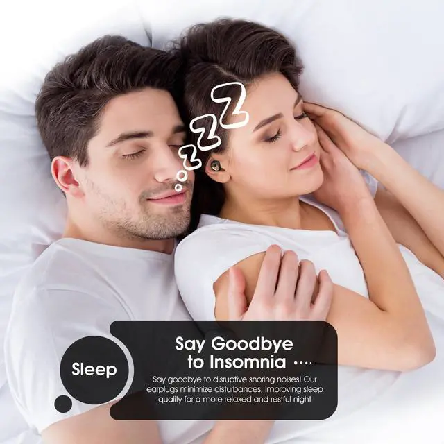 Alt view image 2 of 7 - Ear Plugs for Sleeping Noise Cancelling, Reusable Silicone Ear Plugs with 8 Ear Tips, Soft Hearing Protection for Sleep, Snoring, Concerts, Travel, Work, Study & Shooting(Dark Phantom)