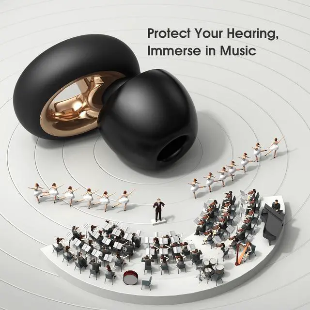 Alt view image 4 of 7 - Ear Plugs for Sleeping Noise Cancelling, Reusable Silicone Ear Plugs with 8 Ear Tips, Soft Hearing Protection for Sleep, Snoring, Concerts, Travel, Work, Study & Shooting(Dark Phantom)