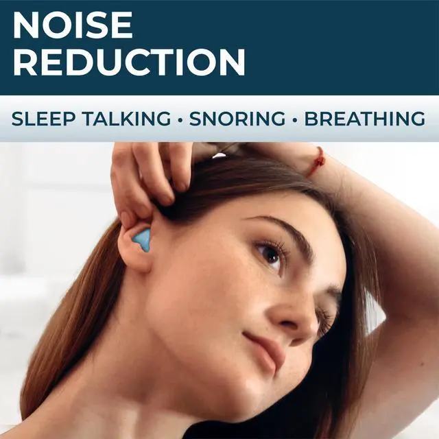 Alt view image 4 of 7 - PQ Wax Ear Plugs for Sleeping, Swimming - Soft Noise Cancelling Silicone Gel Wax Earplugs for Sleep and Swimmers, Sound Blocking Level, Color: Blue