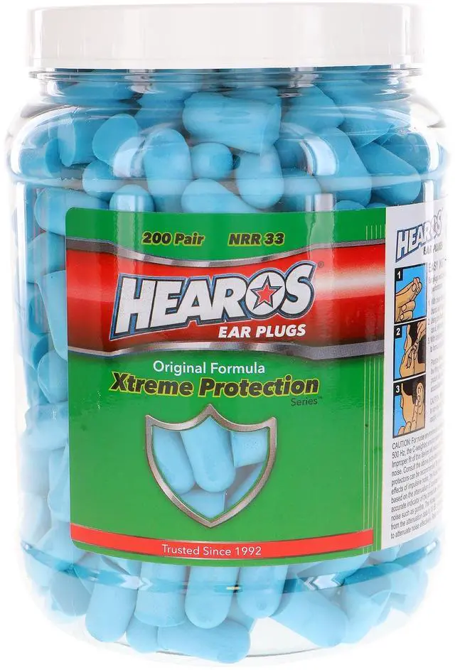 Main image of Xtreme Protection Foam Ear Plugs, 33dB NRR 33, 200 Pairs (Blue)