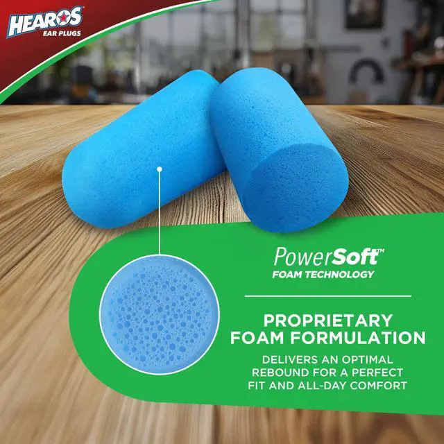 Alt view image 2 of 7 - Xtreme Protection Foam Ear Plugs, 33dB NRR 33, 200 Pairs (Blue)