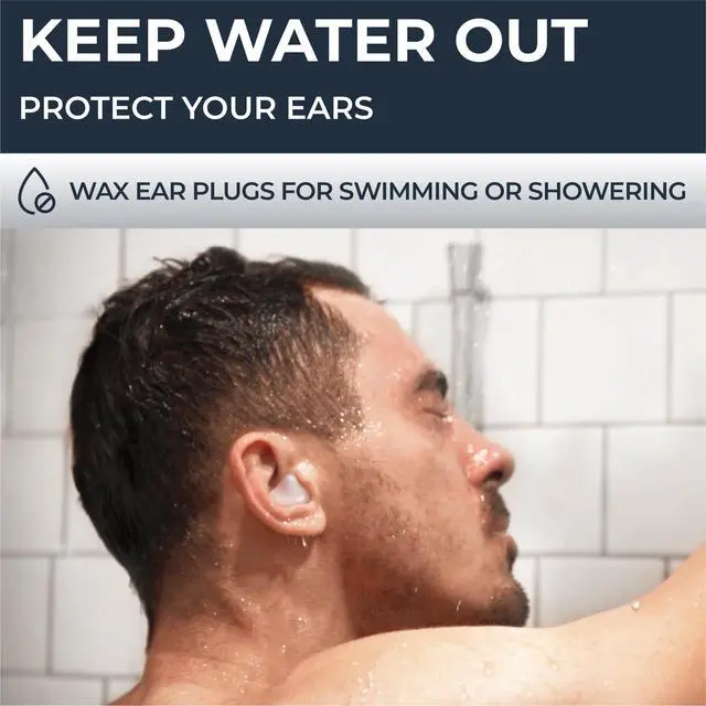 Alt view image 6 of 7 - PQ Wax Ear Plugs for Sleeping - 30 Silicone Wax Earplugs for Sleeping and Swimming, Gel Ear Plugs for Noise Cancelling, Sleeping Earplugs, Sound Blocking, Color: Blue
