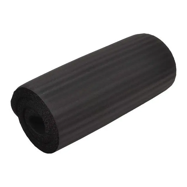 Alt view image 7 of 7 - All Purpose 1/2-Inch Extra Thick High Density Anti-Tear Exercise Yoga Mat and Knee Pad with Carrying Strap, Black